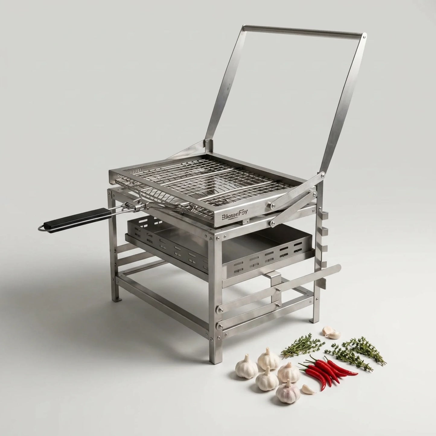 BBQ Flip Grill – 180° Flipfunctie | RVS | Draagbaar