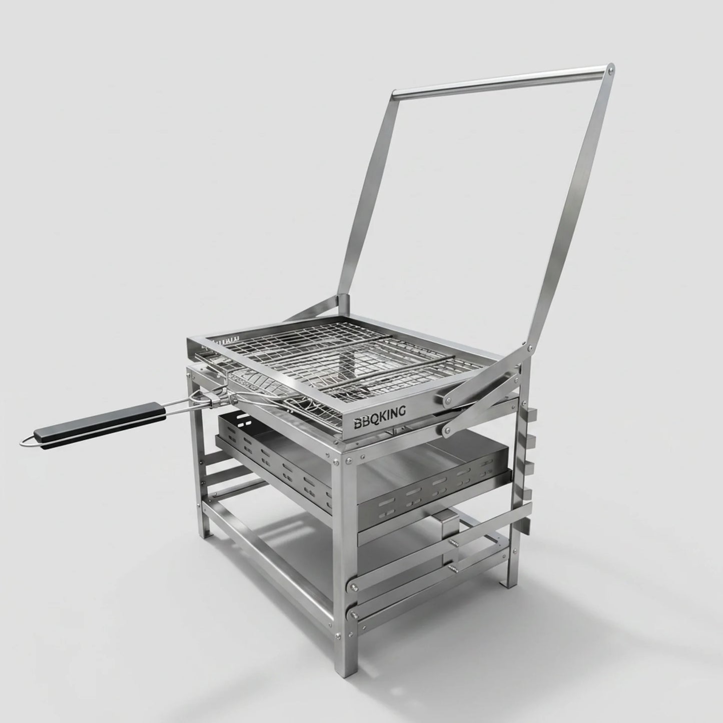 BBQ Flip Grill – 180° Flipfunctie | RVS | Draagbaar