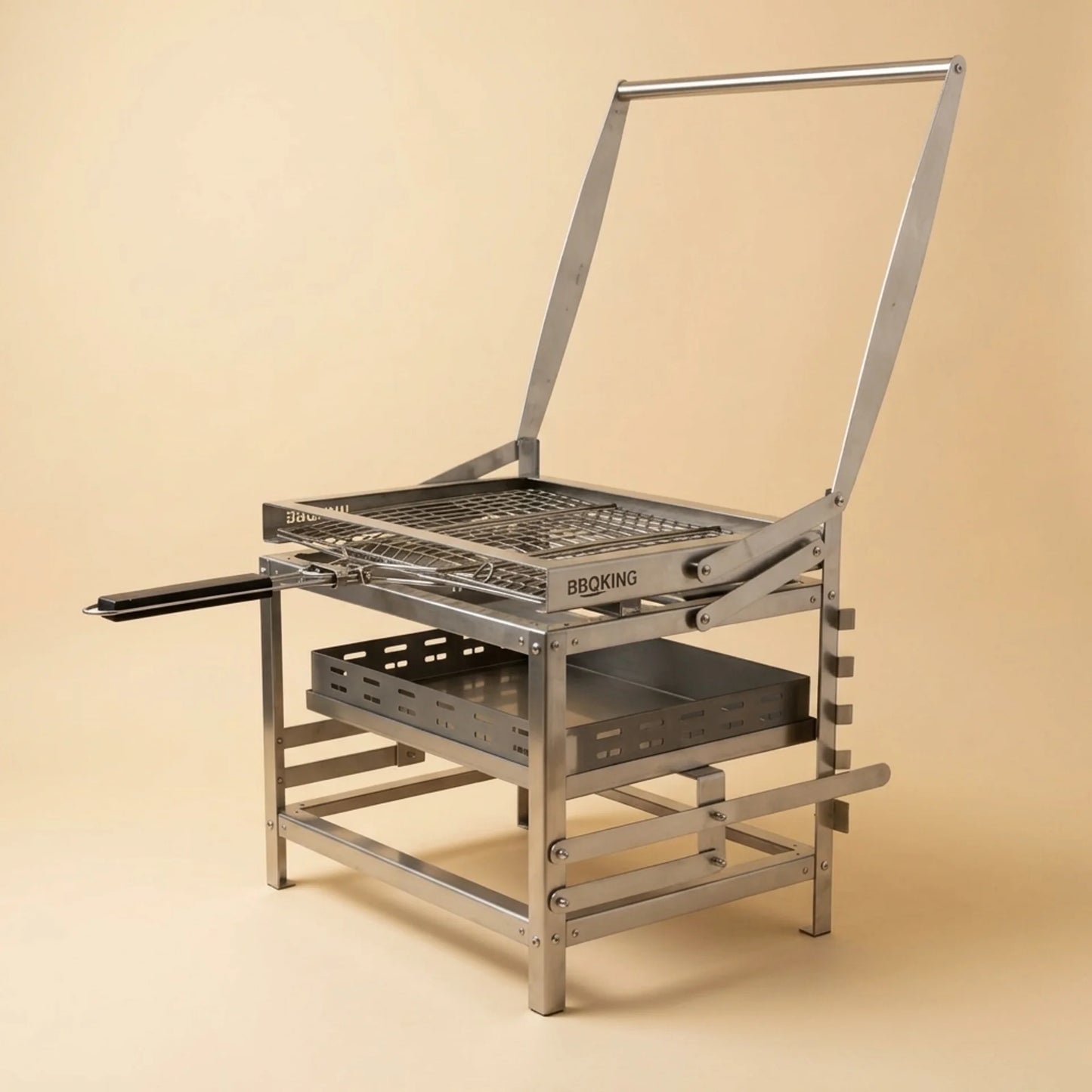BBQ Flip Grill – 180° Flipfunctie | RVS | Draagbaar