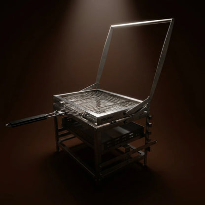 BBQ Flip Grill – 180° Flipfunctie | RVS | Draagbaar